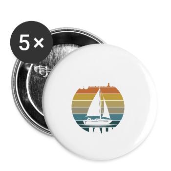 Diese Segel Legende ist 60 Jahre 60 Geburtstag - Buttons groß 56 mm (5er Pack) - Weiß - Vorne