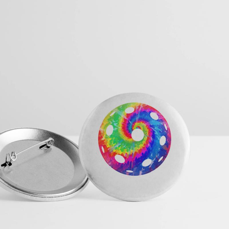 Pickleball Tie Dye Retro 80s 90s Buttons large 2.2''/56 mm (5-pack)