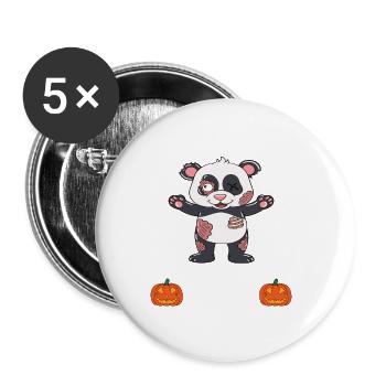 Halloween I'm Just Here For The Candy - Buttons large 2.2''/56 mm (5-pack) - white - Front