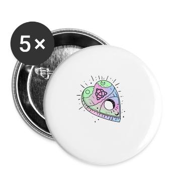 Pastel Goth Oh My Goth Gothic - Buttons large 2.2''/56 mm (5-pack) - white - Front
