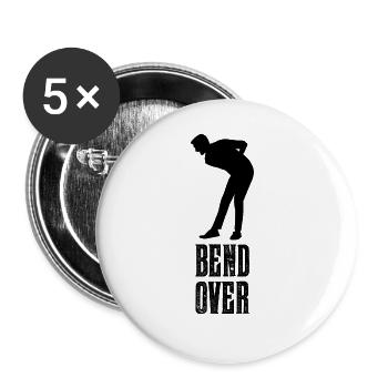 Penchez-vous sur des dictons drôles - Lot de 5 grands badges (56 mm) - blanc - Devant