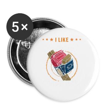 Postman Postman Postman Parcel Delivery Job Postman - Buttons large 2.2''/56 mm (5-pack) - white - Front