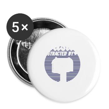 Postman Postman Postman Parcel Delivery Job Postman - Buttons large 2.2''/56 mm (5-pack) - white - Front