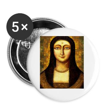 Portrait Einer Frau Gustav Klimt Style - Buttons groß 56 mm (5er Pack) - Weiß - Vorne