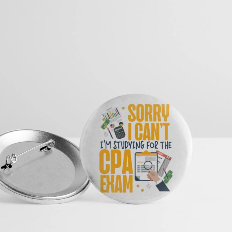 Comptable Comptable Comptable Lot de 5 grands badges (56 mm)