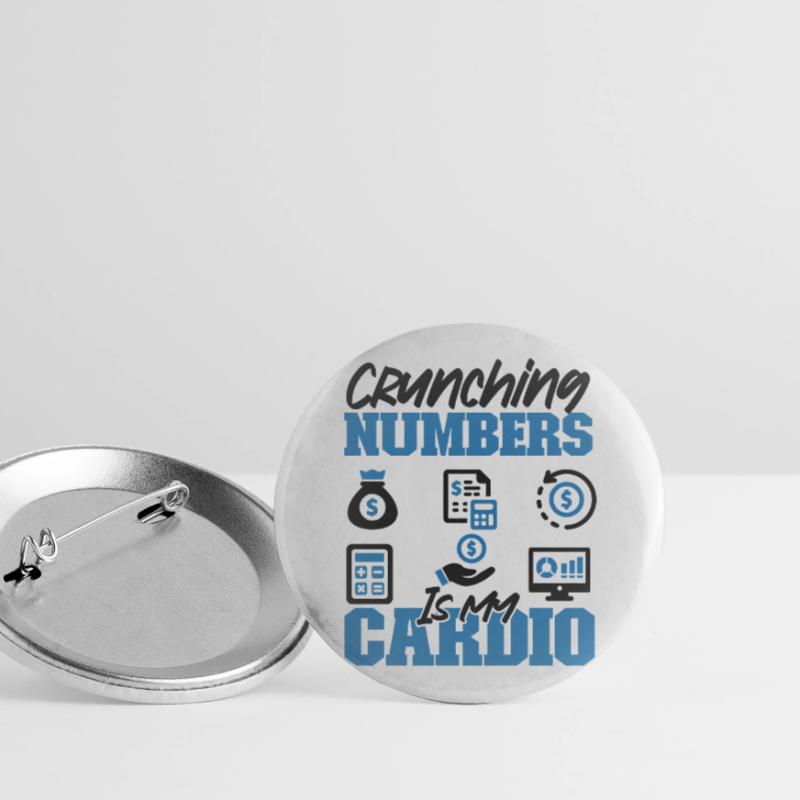Comptable Comptable Comptable Lot de 5 grands badges (56 mm)
