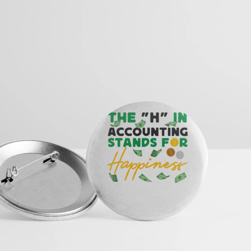 Comptable Comptable Comptable Lot de 5 grands badges (56 mm)