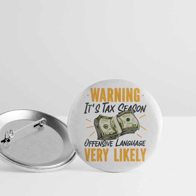 Comptable Comptable Comptable Lot de 5 grands badges (56 mm)