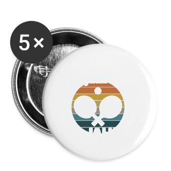 Diese Tischtennis Legende 60 Jahre 60 Geburtstag - Buttons groß 56 mm (5er Pack) - Weiß - Vorne