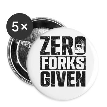 Certified Forklift Truck Operator - Buttons groß 56 mm (5er Pack) - Weiß - Vorne