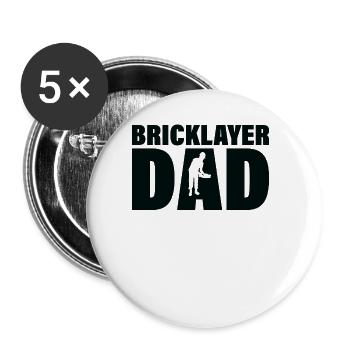 Job - Maurer Dad - Buttons large 2.2''/56 mm (5-pack) - white - Front