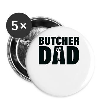 Job - Le père du boucher - Lot de 5 grands badges (56 mm) - blanc - Devant