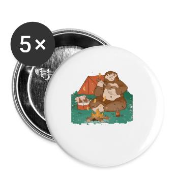 You Know What Rhymes With Camping, Alcohol 2 - Buttons large 2.2''/56 mm (5-pack) - white - Front