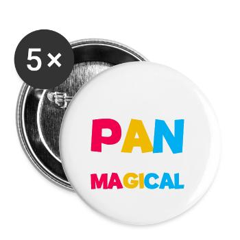 Plus de Pan que Peter et deux fois plus magique 4 - Lot de 5 grands badges (56 mm) - blanc - Devant