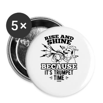 Musical Instrument Music Teacher Gift - Buttons large 2.2''/56 mm (5-pack) - white - Front