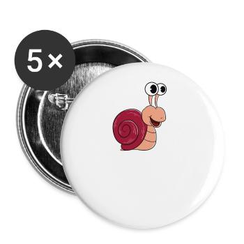 If You Want Me To Listen To You Talk About Snails - Buttons groß 56 mm (5er Pack) - Weiß - Vorne
