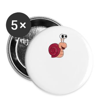 Person who snails think you are - Buttons large 2.2''/56 mm (5-pack) - white - Front