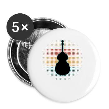 Contrabass - Buttons large 2.2''/56 mm (5-pack) - white - Front
