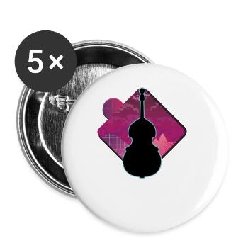 Contrabass - Buttons large 2.2''/56 mm (5-pack) - white - Front