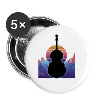 Contrabass - Buttons large 2.2''/56 mm (5-pack) - white - Front