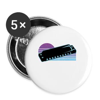 Harmonica - Buttons large 2.2''/56 mm (5-pack) - white - Front