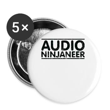 Ninjaneer - Audio Technician - Buttons large 2.2''/56 mm (5-pack) - white - Front