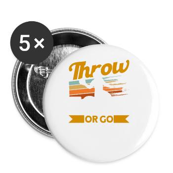 Dodgeball Player Gift Ball Games Dodgeball - Buttons large 2.2''/56 mm (5-pack) - white - Front