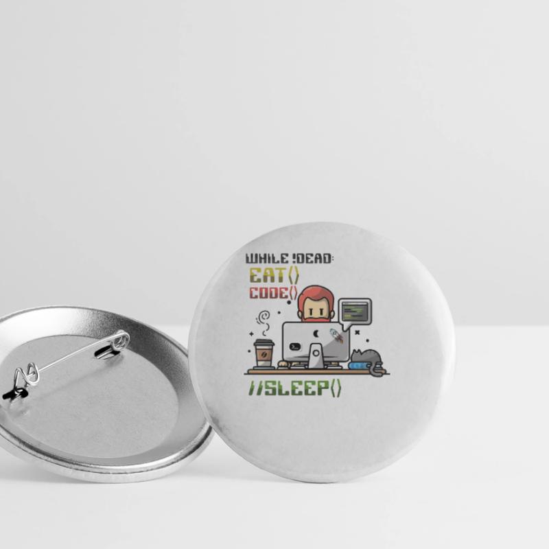 Programmer,Computer Programmer,Joke Buttons large 2.2''/56 mm (5-pack)