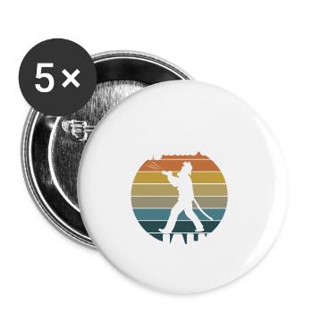 Diese Feuerwehr Legende ist 30 Jahre 30 Geburtstag - Buttons groß 56 mm (5er Pack) - Weiß - Vorne