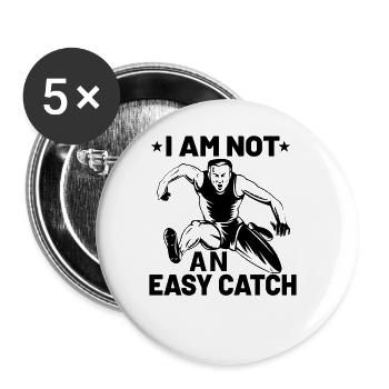 Athletics Athletics Runners Run Gift - Buttons large 2.2''/56 mm (5-pack) - white - Front