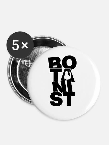 Botanik Beruf Arbeit - Botaniker - Buttons groß 56 mm (5er Pack) - Weiß