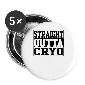 Direkte Kryo -Kalttherapie Kryotherapie - Buttons groß 56 mm (5er Pack) - Weiß - Vorne