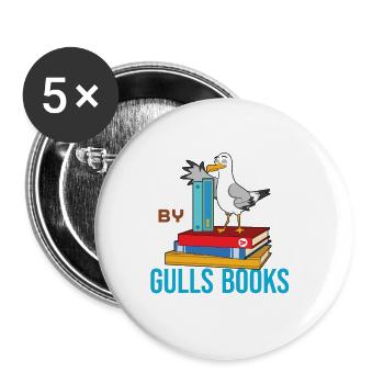 Seagull - Buttons large 2.2''/56 mm (5-pack) - white - Front