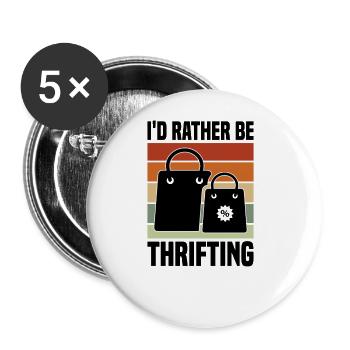 Magasin d’occasion Eco Hipster d’occasion - Lot de 5 grands badges (56 mm) - blanc - Devant