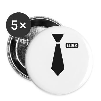 LDS Mormon Missionar Elder Kost�m MissionarMormong - Buttons groß 56 mm (5er Pack) - Weiß - Vorne