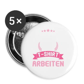 Rentner 2023 Rentnerin 2023 Rente 2023 - Buttons groß 56 mm (5er Pack) - Weiß - Vorne