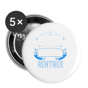 Pension 2023 Retirement Farewell Pensioner 2023 - Buttons large 2.2''/56 mm (5-pack) - white - Front