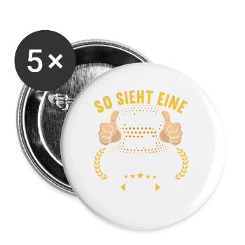 Pension 2023 Retirement Farewell Pensioner 2023 - Buttons large 2.2''/56 mm (5-pack) - white - Front