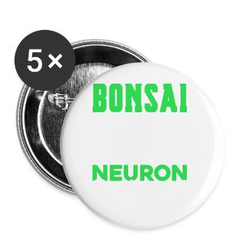 Bonsai Tree Gift Japan Bonsai Garden - Buttons large 2.2''/56 mm (5-pack) - white - Front