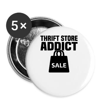 Magasin d’occasion Eco Hipster d’occasion - Lot de 5 grands badges (56 mm) - blanc - Devant