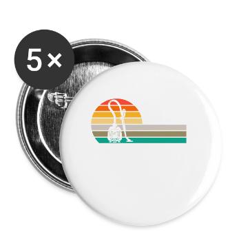 Staubsauger Reinigung Reinigungskraft Geschenk - Buttons groß 56 mm (5er Pack) - Weiß - Vorne