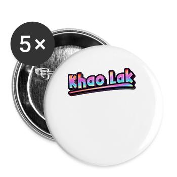 Vintage Thaïlande Holiday Asia Thai Khao Lak - Lot de 5 grands badges (56 mm) - blanc - Devant