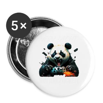 Nur noch eine Runde dann hör ich auf Kinder Gaming - Buttons groß 56 mm (5er Pack) - Weiß - Vorne