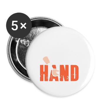 I'm Sorry But I Don't Need A Hand Funny Prosthesis - Buttons large 2.2''/56 mm (5-pack) - white - Front