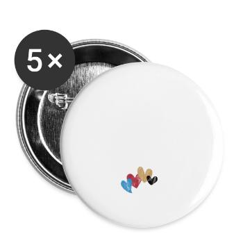 Thanks For Putting Up With Me 3 - Buttons groß 56 mm (5er Pack) - Weiß - Vorne