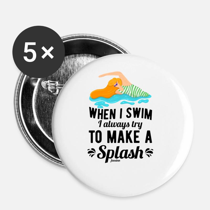 swim - Buttons large 2.2''/56 mm (5-pack) - white