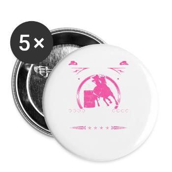 Keep Your Soul Clean Boots Dirty Rodeo - Buttons groß 56 mm (5er Pack) - Weiß - Vorne