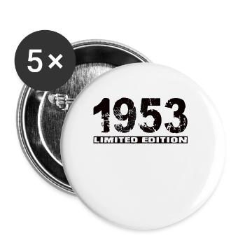 Édition limitée 1953 - Lot de 5 grands badges (56 mm) - blanc - Devant