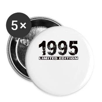 Édition limitée 1995 - Lot de 5 grands badges (56 mm) - blanc - Devant