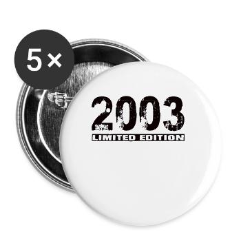Édition limitée 2003 - Lot de 5 grands badges (56 mm) - blanc - Devant